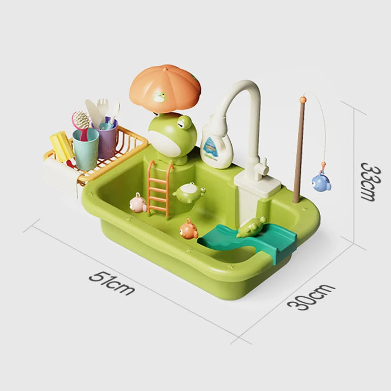 AquaPlay Spülspaß – Realistisches Küchen-Spielset mit Wasserfunktion