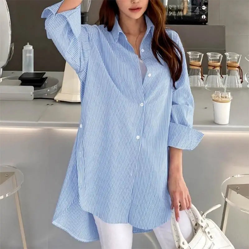 Stilvolle lange Bluse für Frauen - Indica
