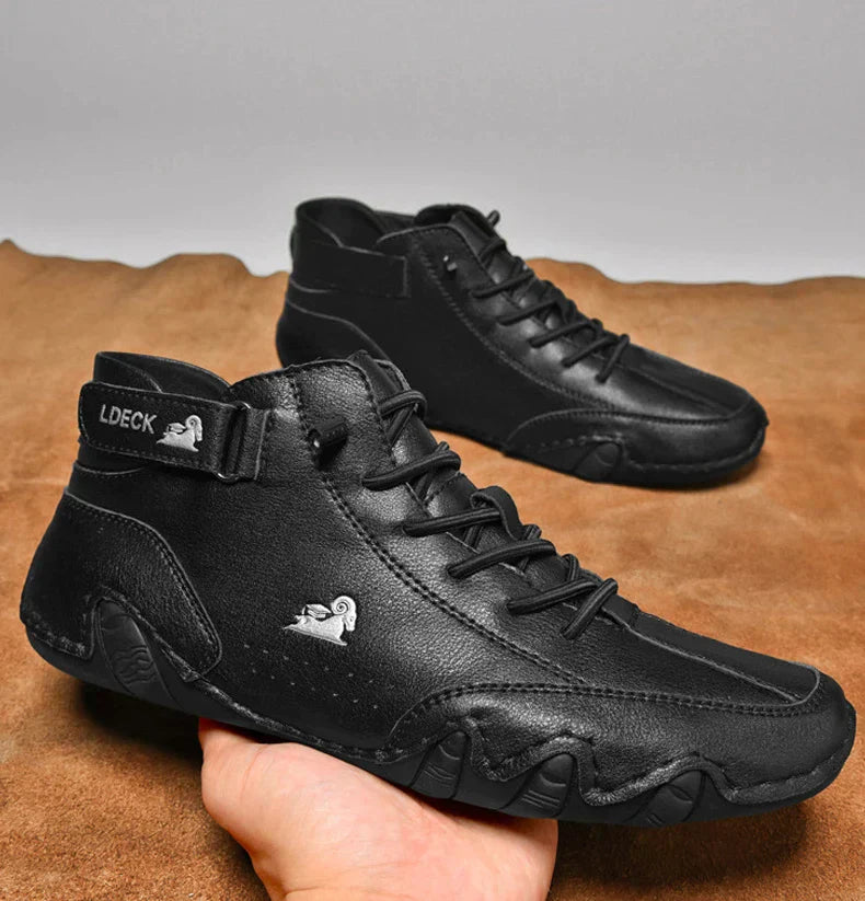 Daisy Leather Winter Sneakers | Wasserdichte Sneakers mit Fleece-Futter