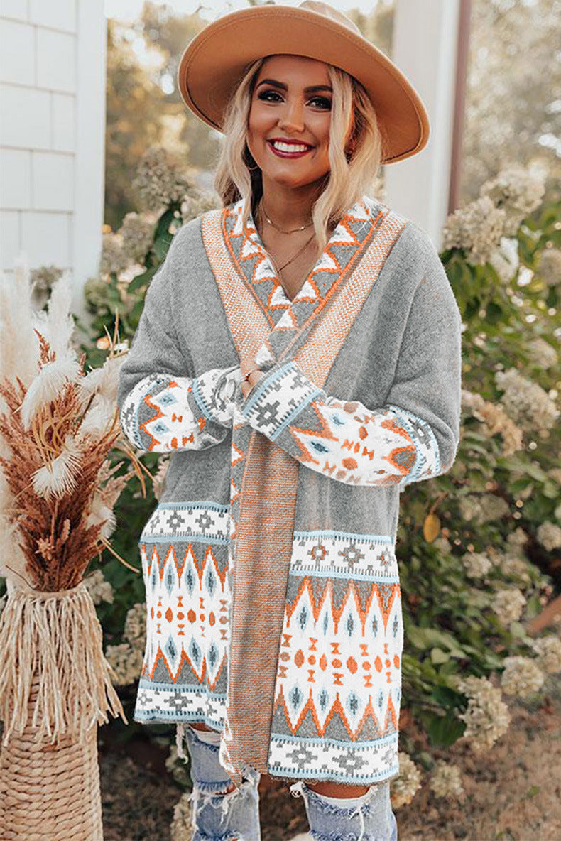 Dominique | Mittellange Strickjacke