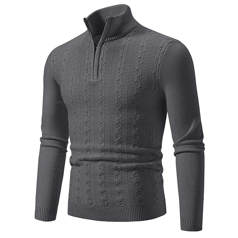 Halber Rollkragenpullover mit Reißverschluss für Männer - Jed