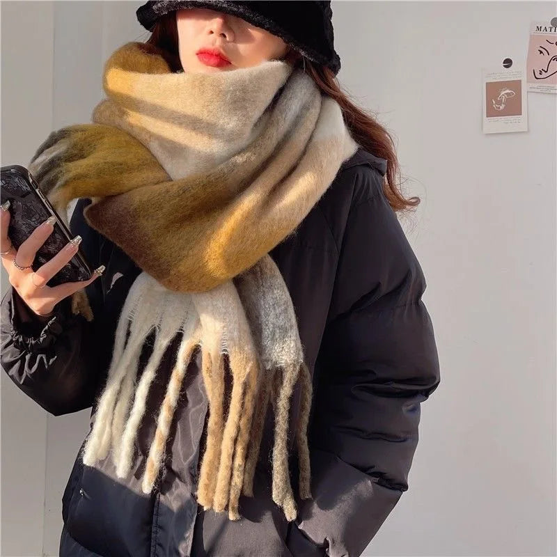 Scarvello – Kaschmirschal warm & bunt – für Damen im Winter-Alltag