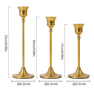 Verträumte Lichter - Goldene Kerzenständer für eine romantische Atmosphäre
