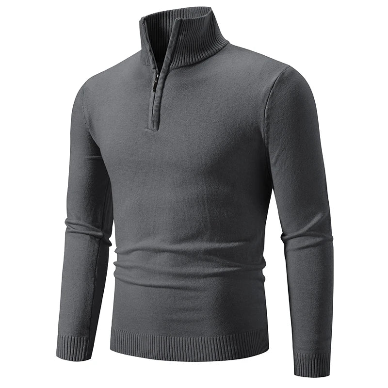 Klassischer einfarbiger Pullover für Männer - Jarvis