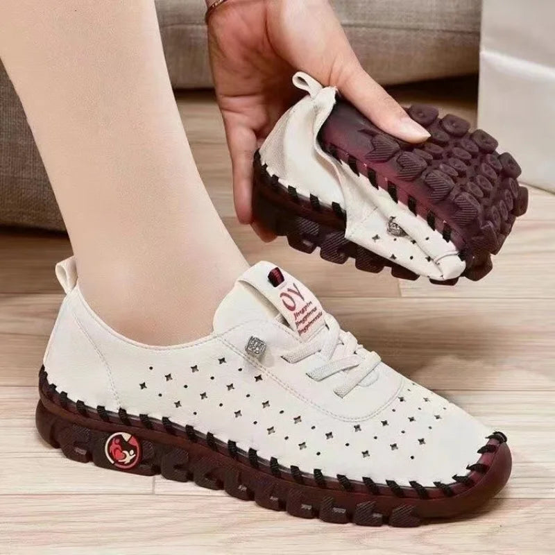 Sascha - Damen Lederschuhe mit praktischer Sohle