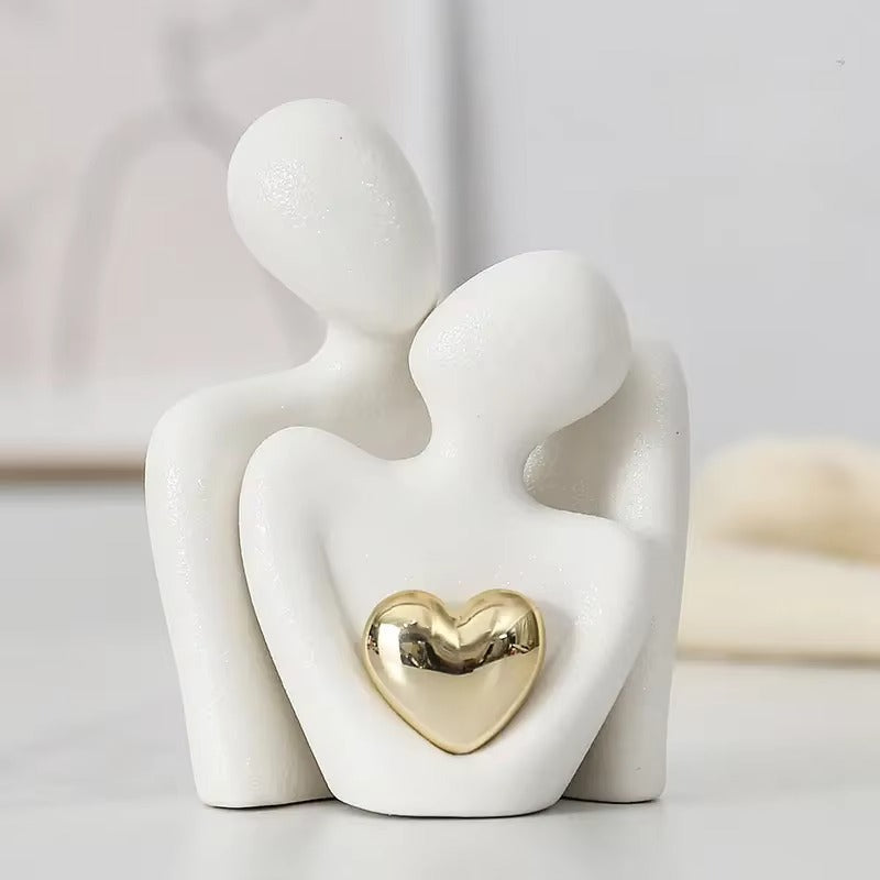 Kærlig krammende statue | Romantisk dekoration til dit hjem