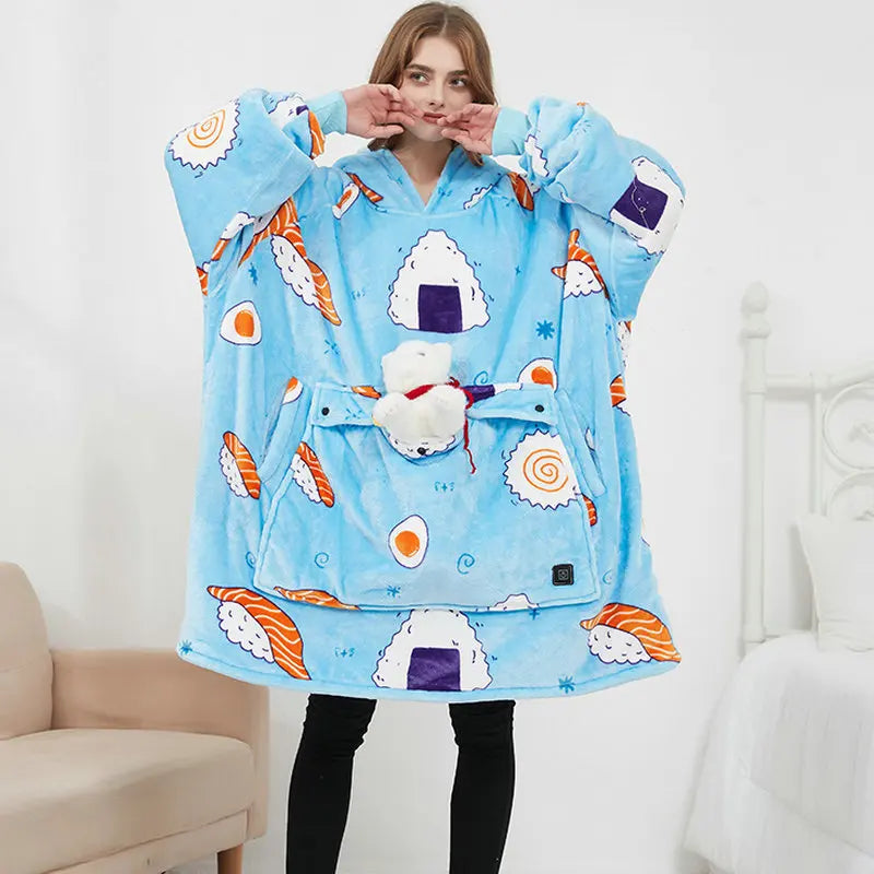 CozyHood - Wärmender Woll-Hoodie für faule Männer
