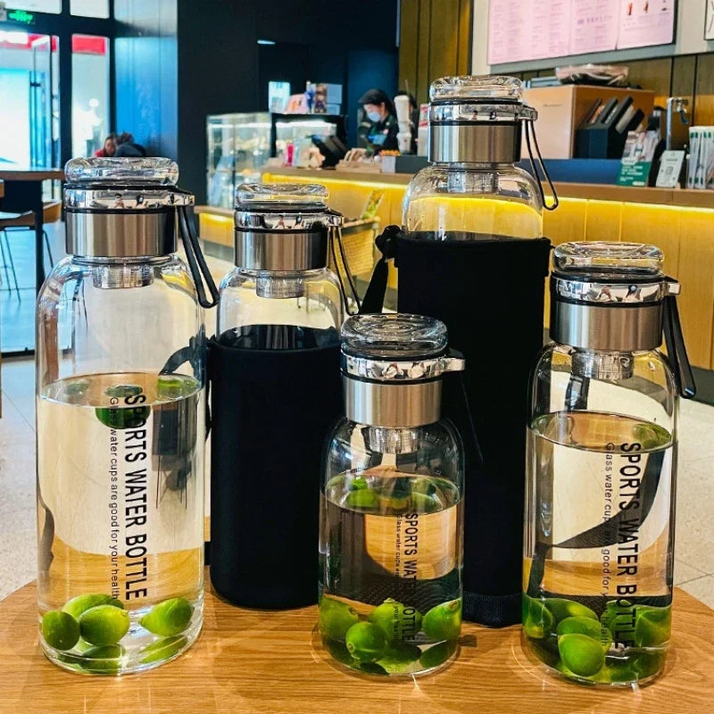 Devako 2L große Kapazität Wasserflasche transparent Milch Saft Tasse