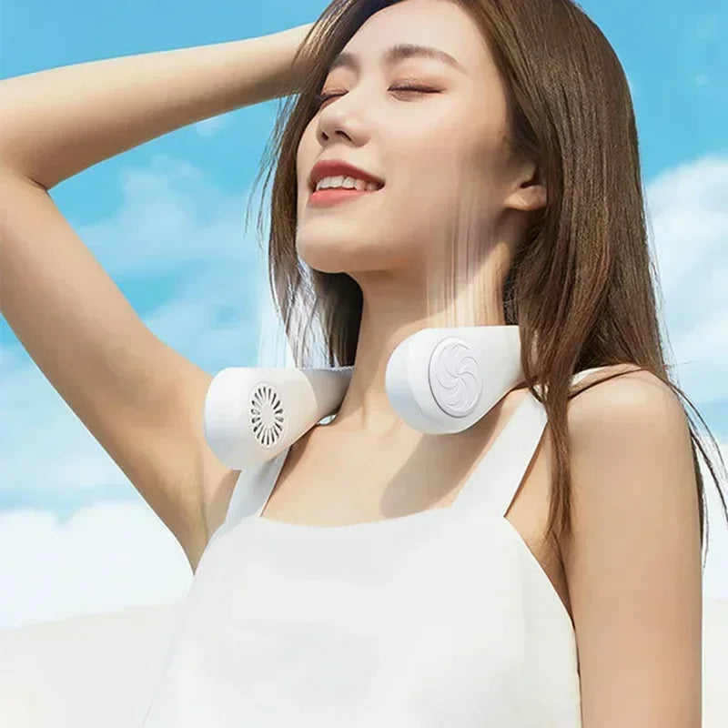 CoolBreeze Halsventilator – Tragbare Frische für heiße Tage
