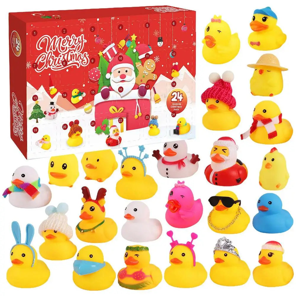 QuackJoy – Gummi-Enten Adventskalender mit 24 Designs – Weihnachten 2025
