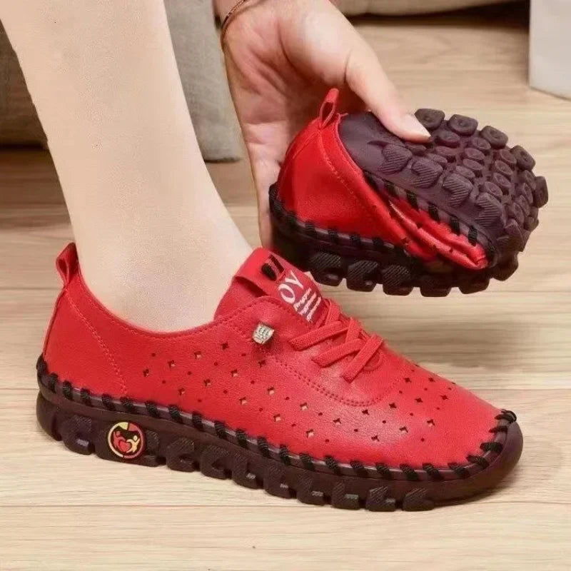 Sascha - Damen Lederschuhe mit praktischer Sohle