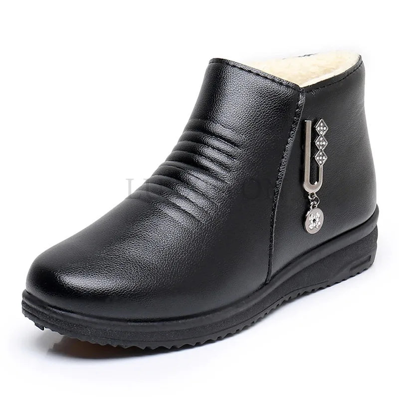 Cate - Schicke orthopädische Plüsch-Isolationsstiefel