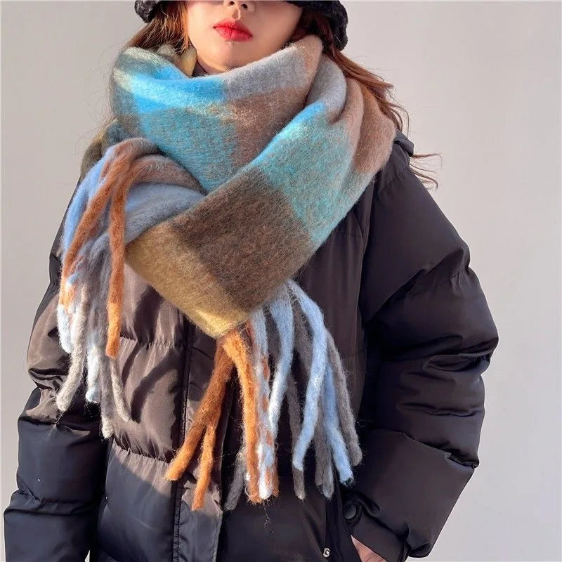 Scarvello – Kaschmirschal warm & bunt – für Damen im Winter-Alltag