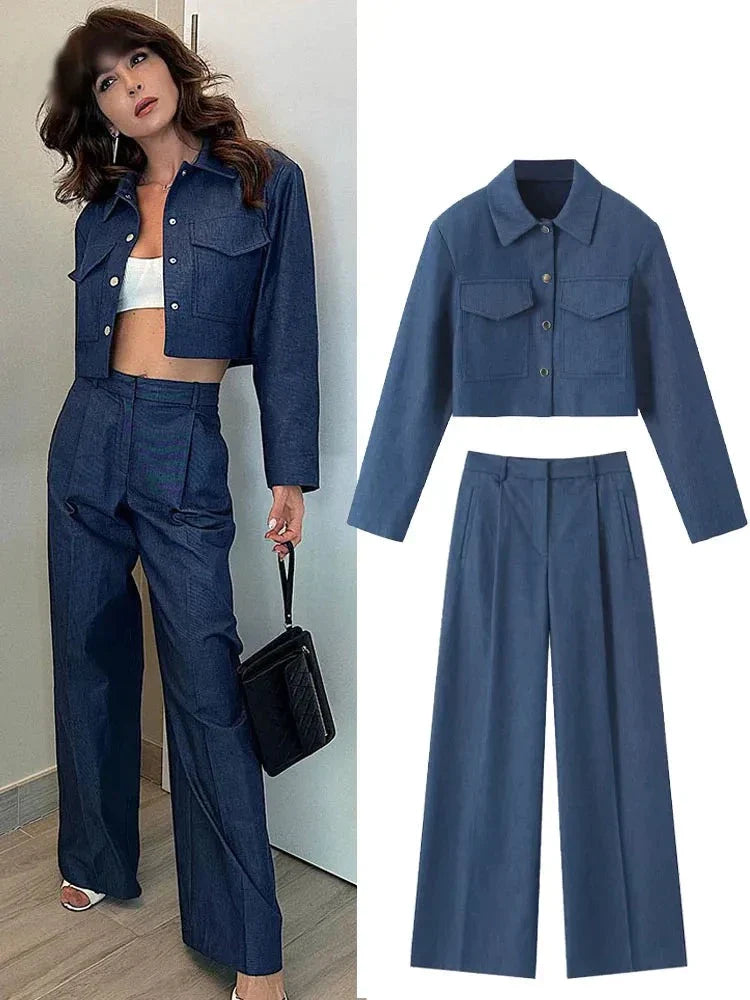 Kamilah - Elegantes Streetwear-Set [Jacke + Hose]