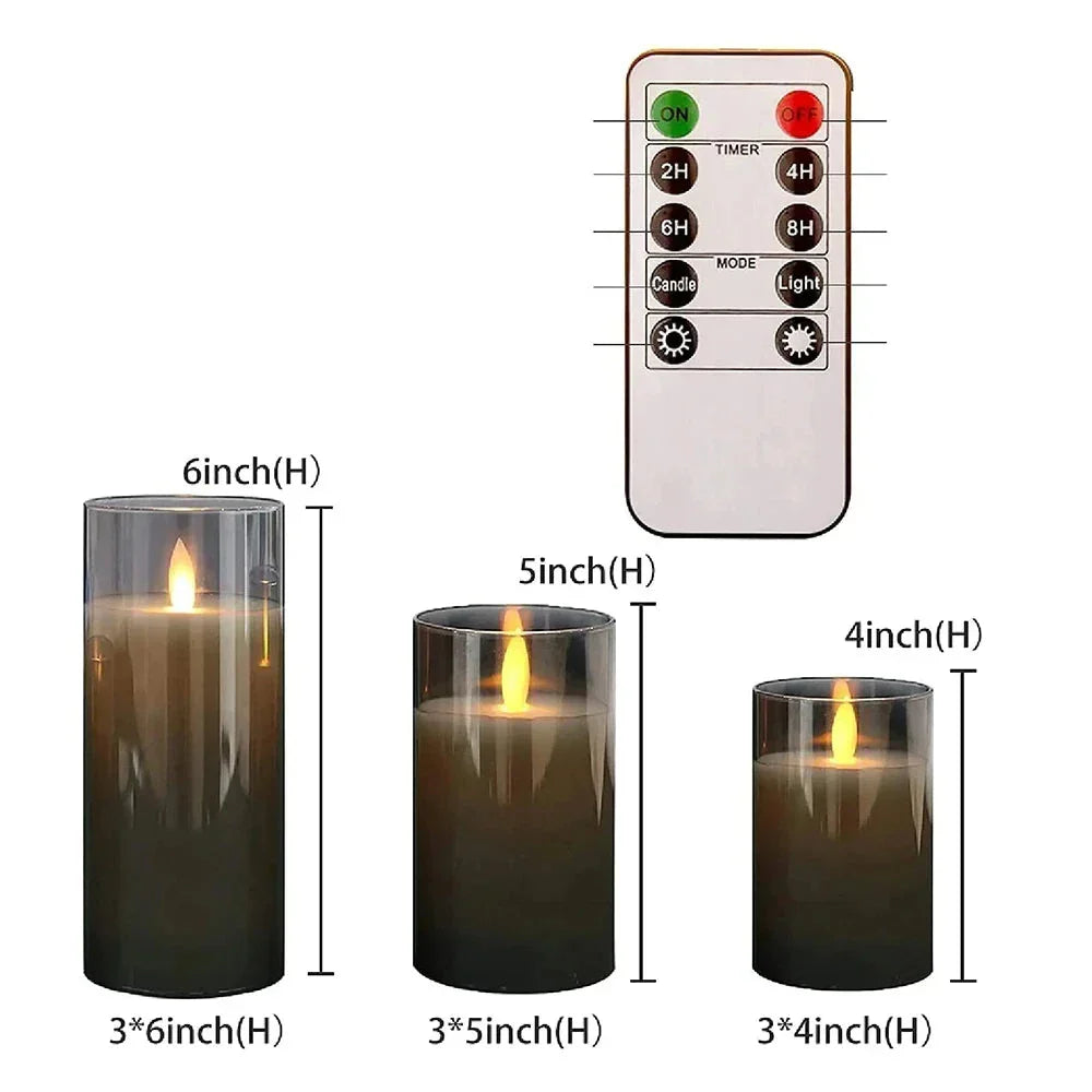 Kerzenset Lux - Set mit flackernden LED-Kerzen für die Dekoration