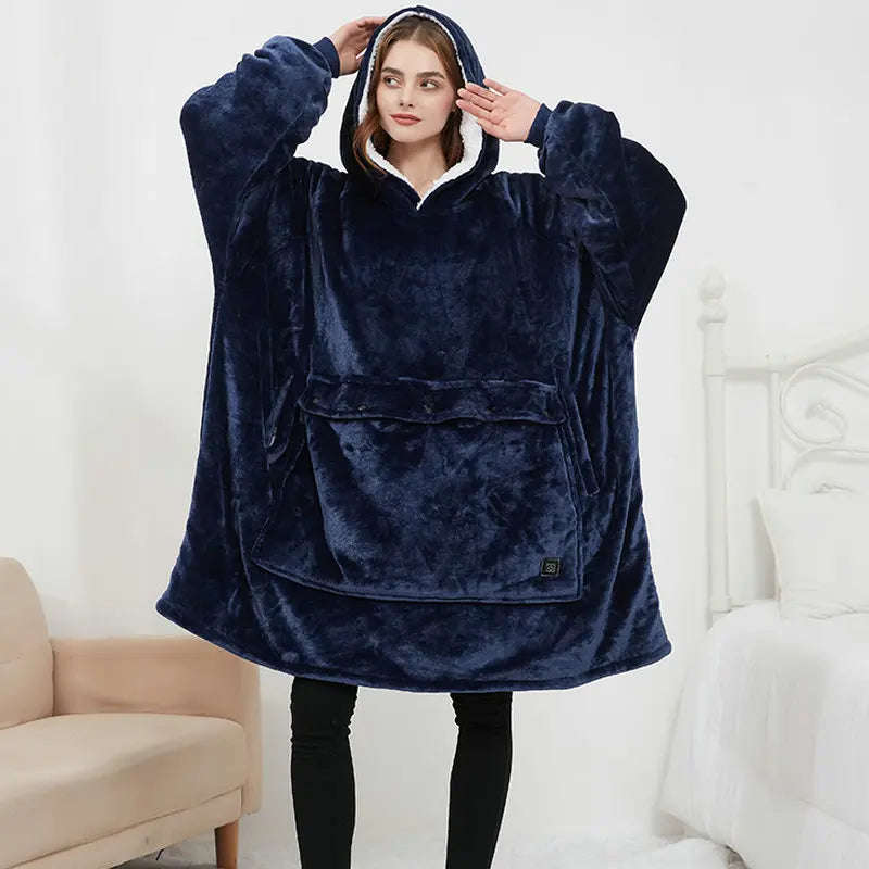 CozyHood - Wärmender Woll-Hoodie für faule Männer
