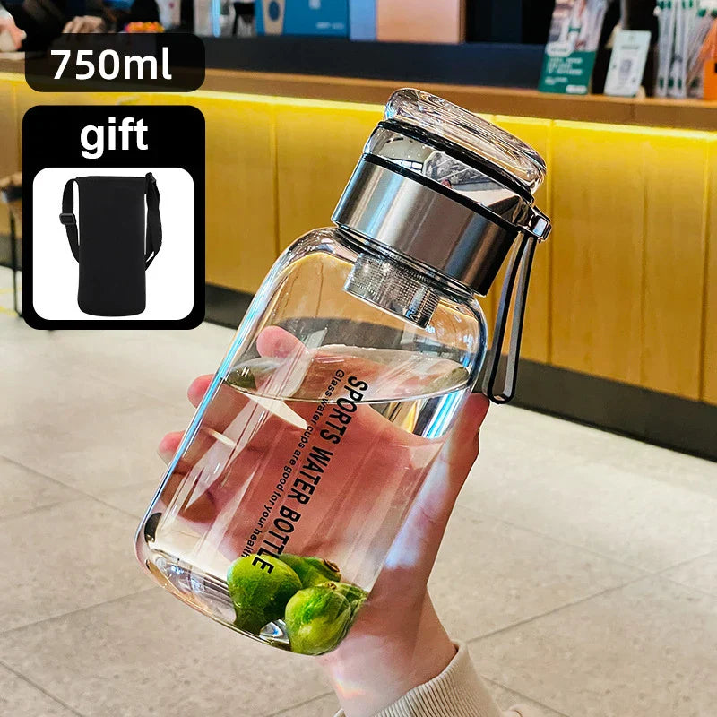 Devako 2L große Kapazität Wasserflasche transparent Milch Saft Tasse