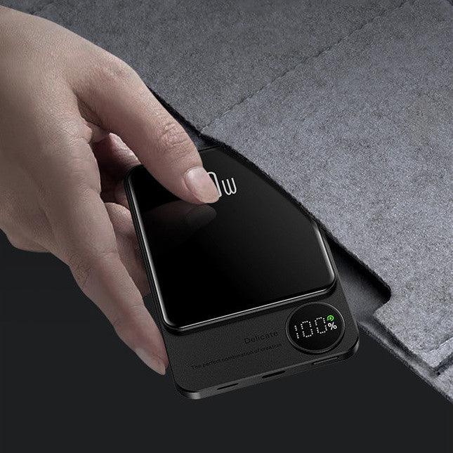 SlimCharge – Magnetische Powerbank mit LED-Anzeige & Schnellladung
