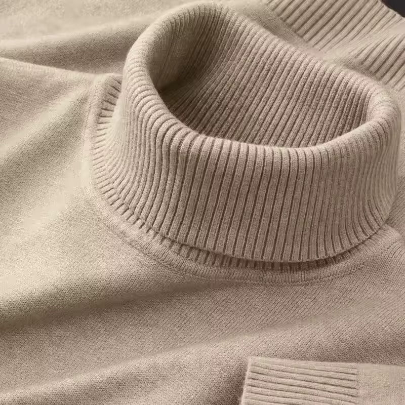 Pull-over à col roulé chaud pour hommes | Confort élégant pour les jours froids
