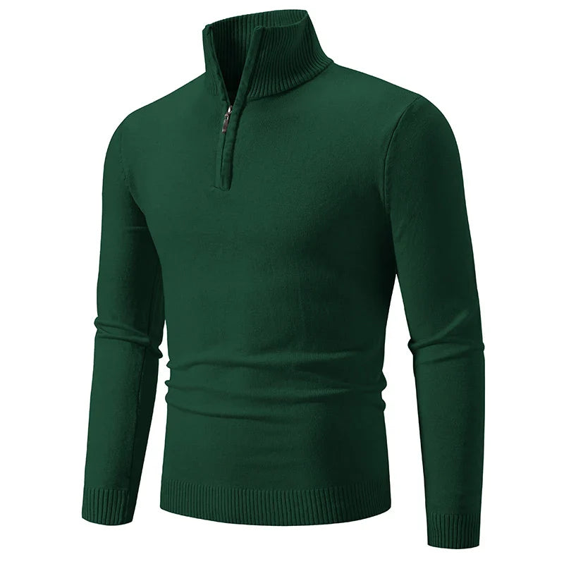 Klassischer einfarbiger Pullover für Männer - Jarvis