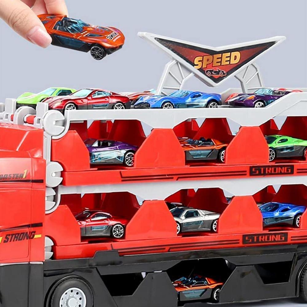 Spielzeug Spielzeuganhänger mit Autos - MegaTransporter