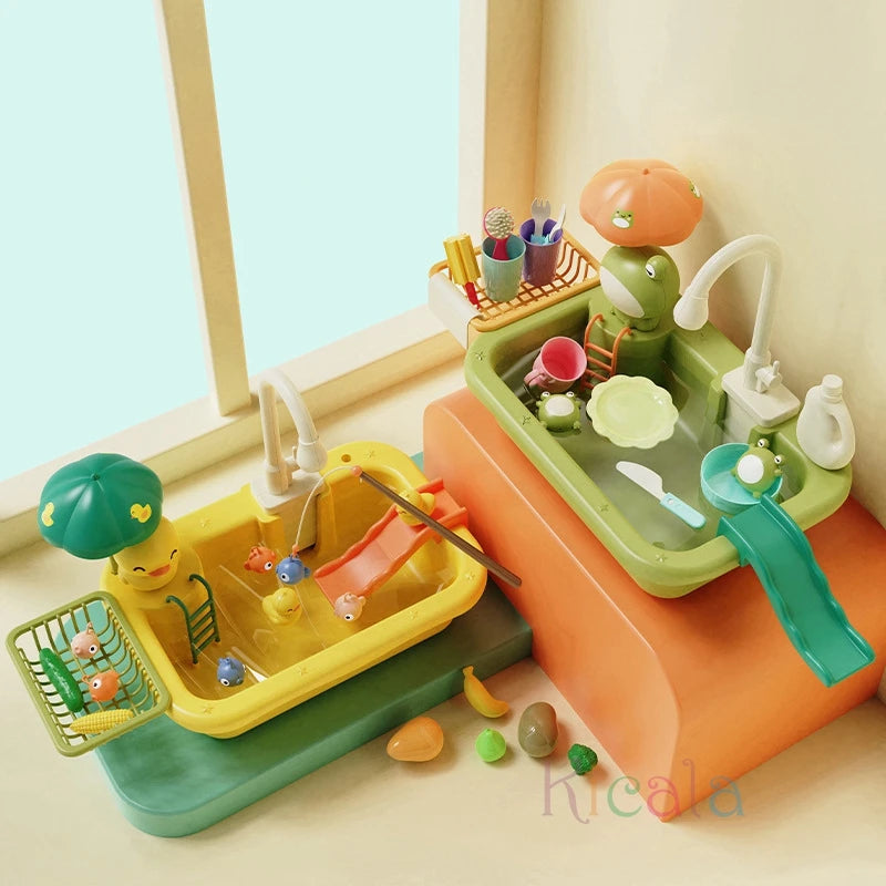 AquaPlay Spülspaß – Realistisches Küchen-Spielset mit Wasserfunktion