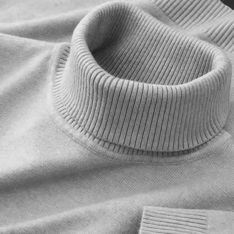 Pull-over à col roulé chaud pour hommes | Confort élégant pour les jours froids