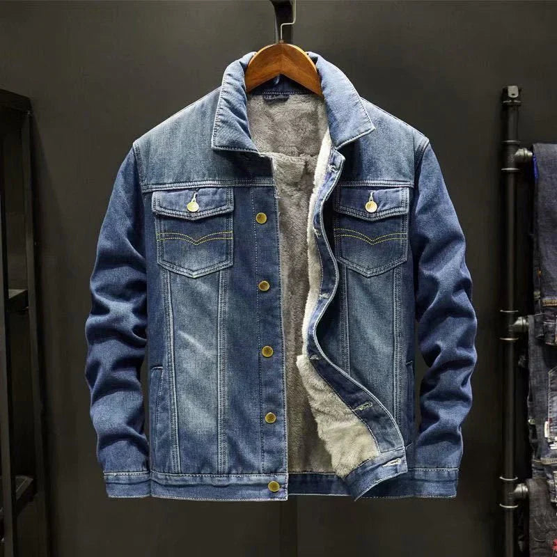 Jeansjacke mit dickem Wollfutter - Erico