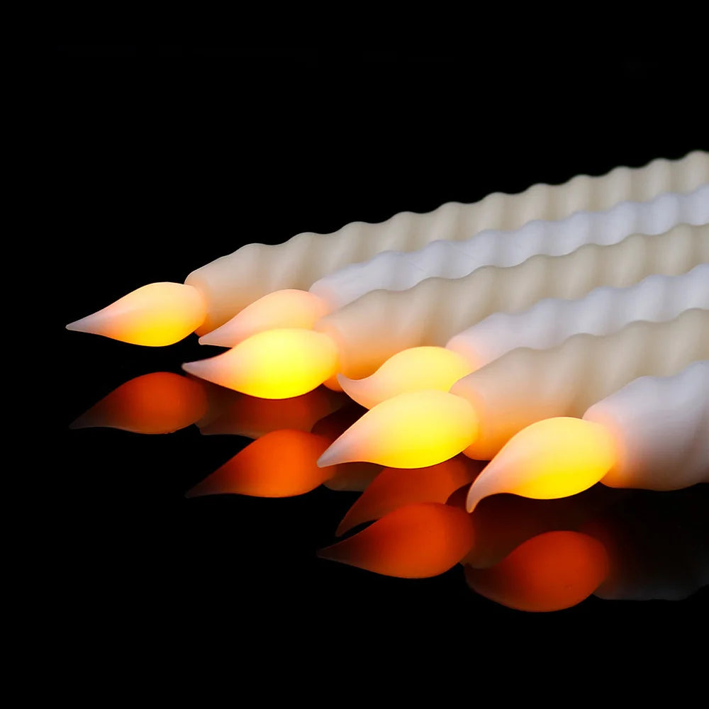 Candlestick 3D - Lange LED-Kerzen mit 3D-Docht für Weihnachten