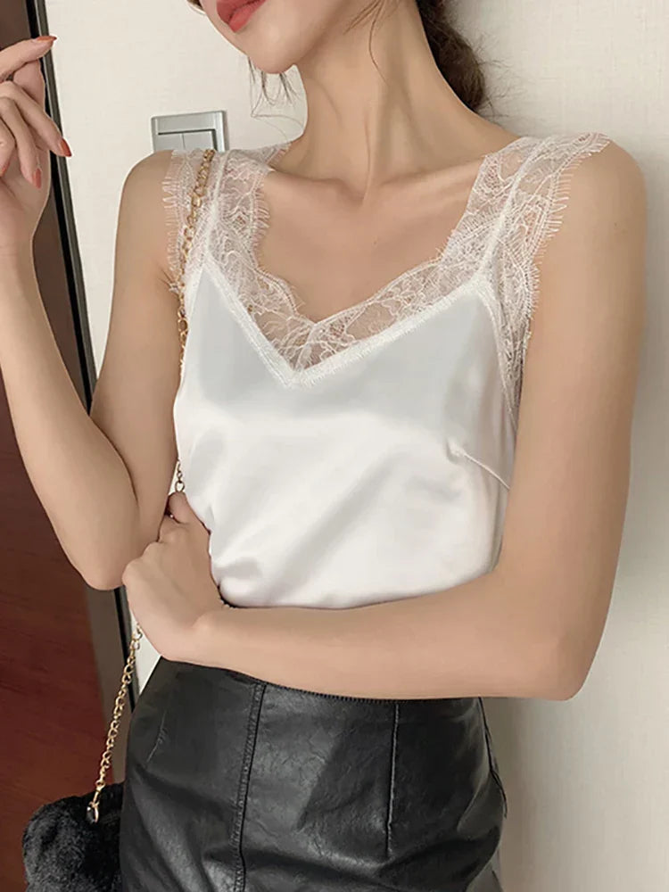 Lisbeth - Tanktop mit Spitze für Frauen