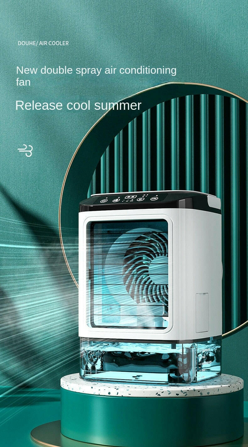 Devako Desktop-Klimagerät tragbarer AC-Ventilator Doppelnebel