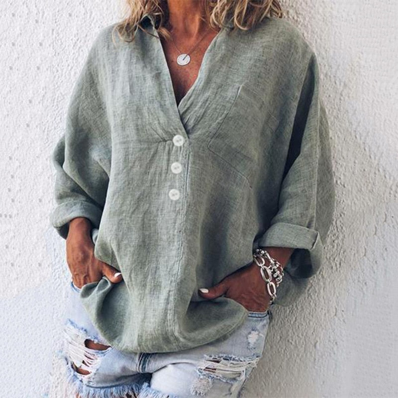 Elegante und stilvolle Leinenbluse - Nerissa