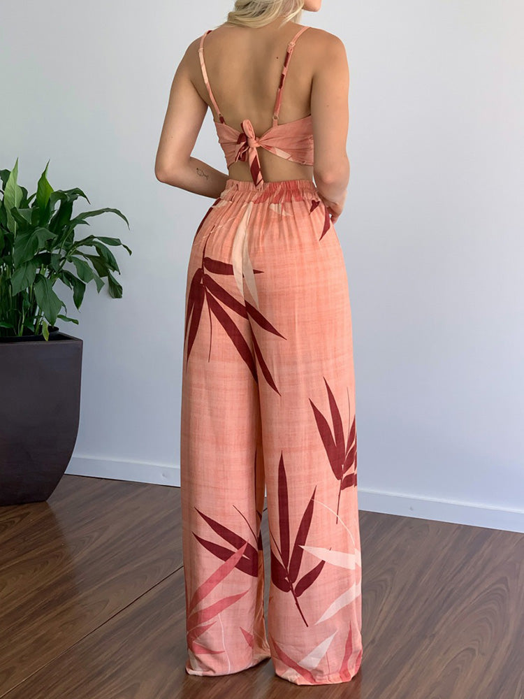 Johannah - Ärmelloses Oberteil und Hose mit weitem Bein