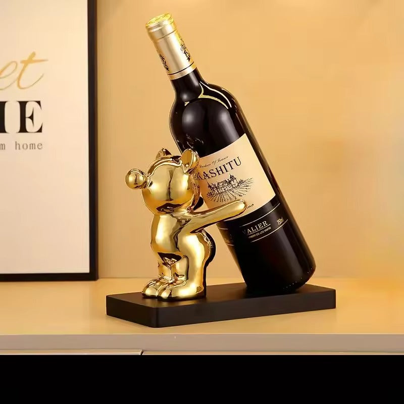 Luxus Teddy Bamse Vinreol – Stilfuldt højdepunkt til dit hjem