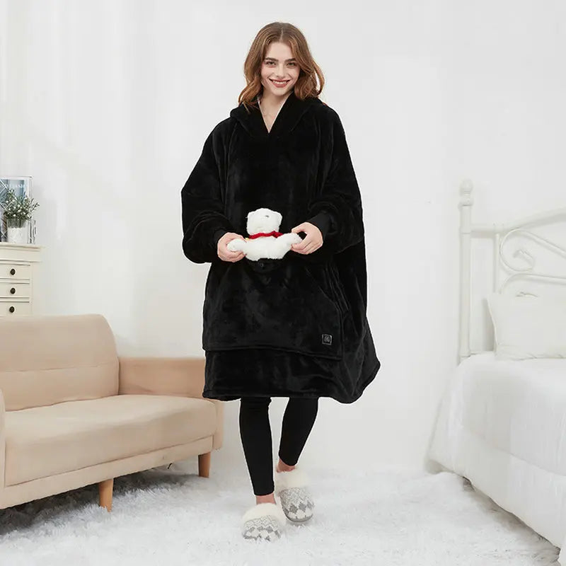 CozyHood - Wärmender Woll-Hoodie für faule Männer