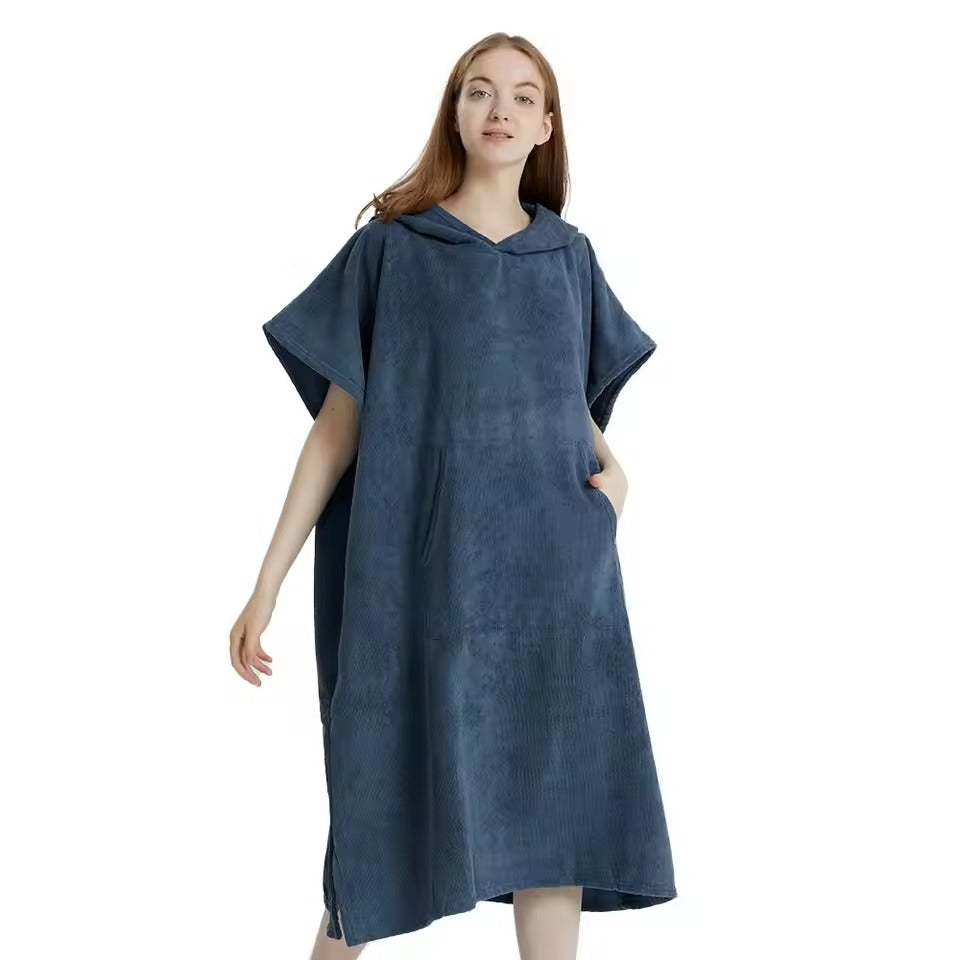 Schnell trocknendes Poncho-Handtuch - warm, leicht und saugfähig