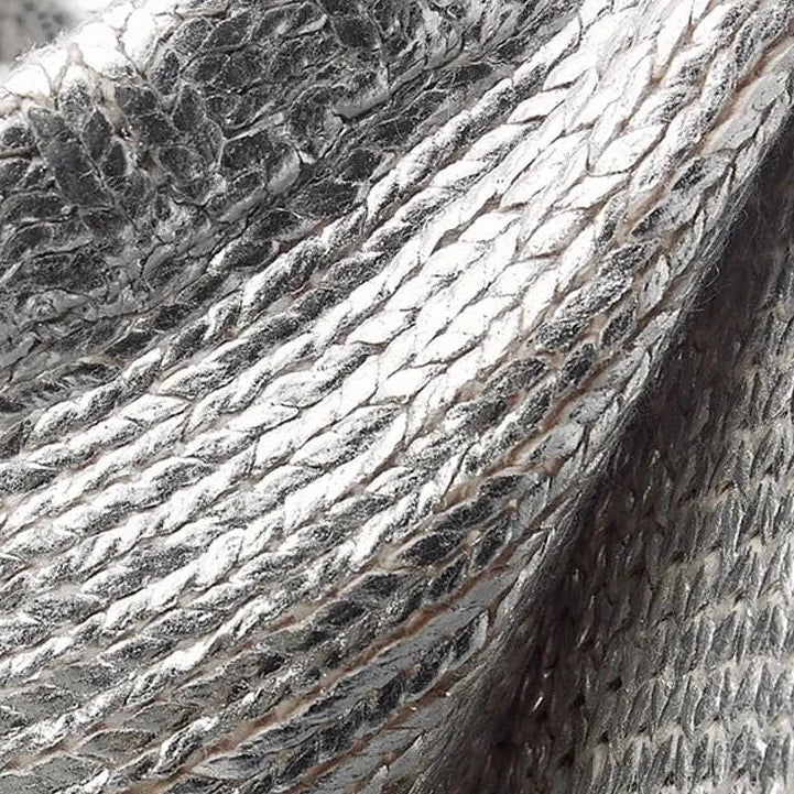 Devako Zilda | Sølv Metallic Hættetrøje