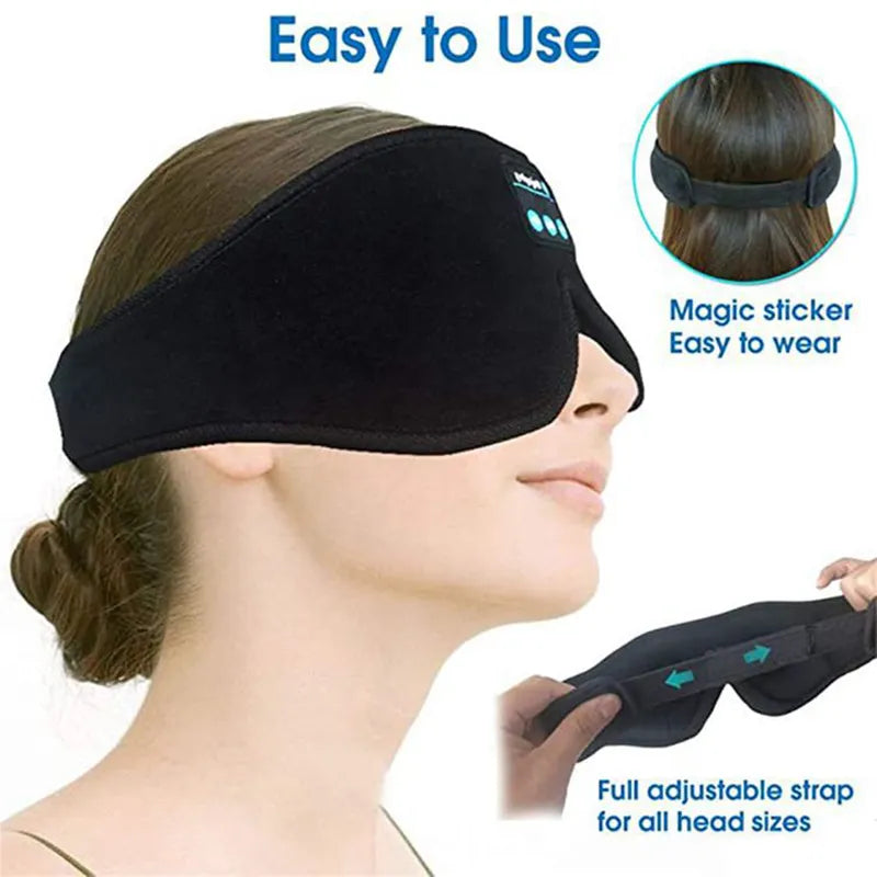 Devako Schlafmaske 3D Augenmaske Kopfset Stirnband
