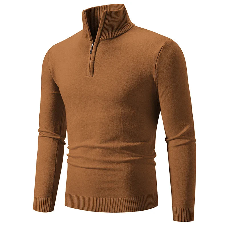 Klassischer einfarbiger Pullover für Männer - Jarvis