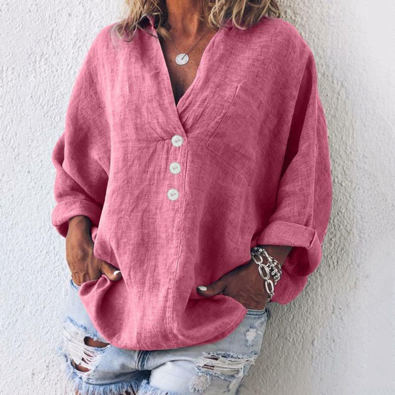 Baldwin - Stilvolle Leinenbluse