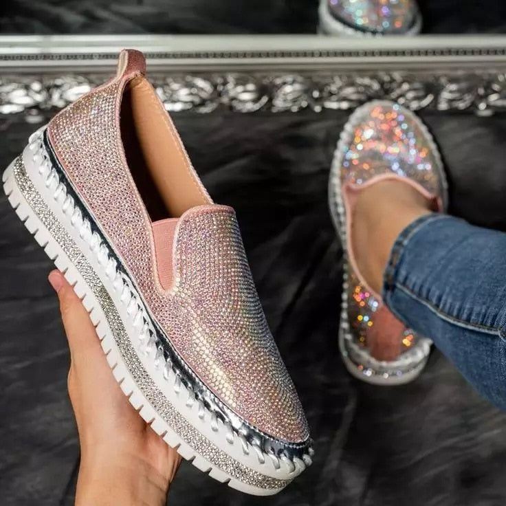 Diamant-Slipper | Elegante Schuhe mit funkelnden Details