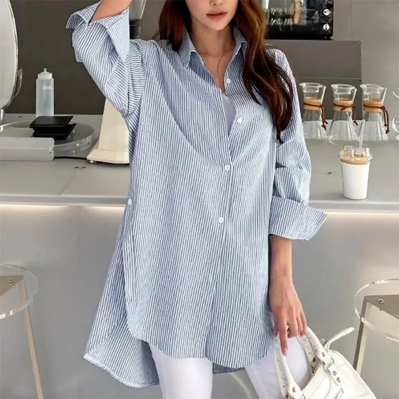 Stilvolle lange Bluse für Frauen - Indica