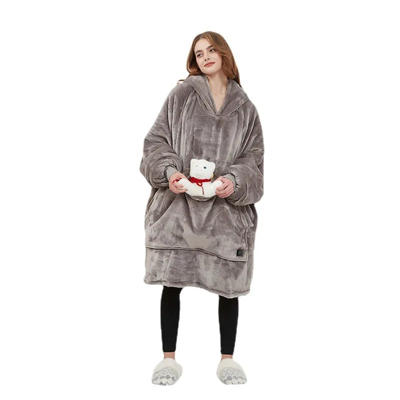 CozyHood - Wärmender Woll-Hoodie für faule Männer