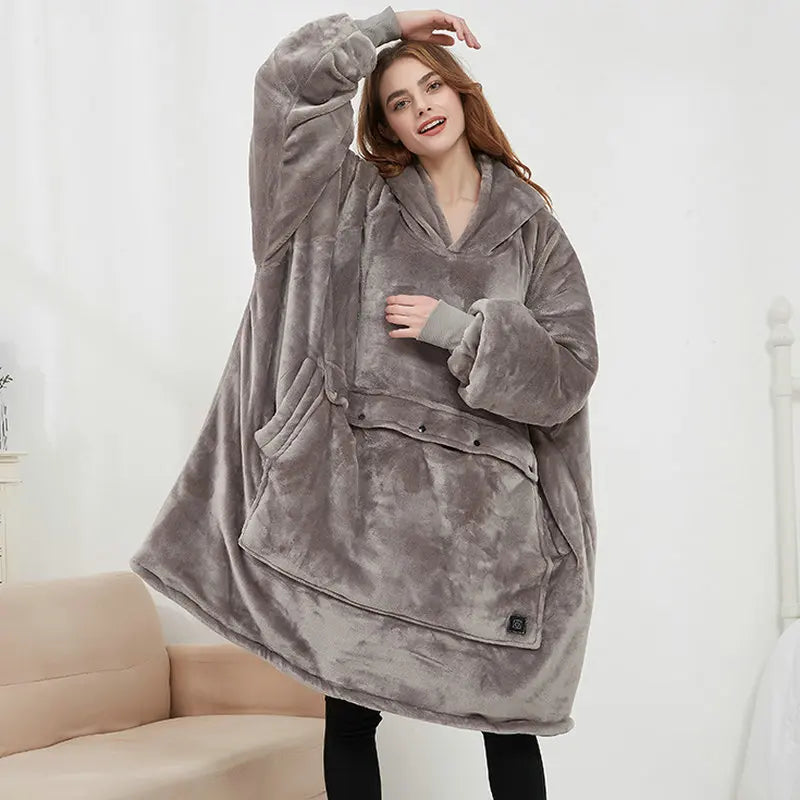 CozyHood - Wärmender Woll-Hoodie für faule Männer