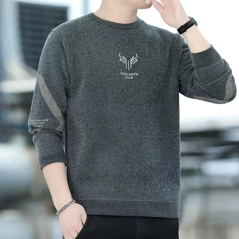 Behagelig herresweater med striber | varme og stil til hver dag