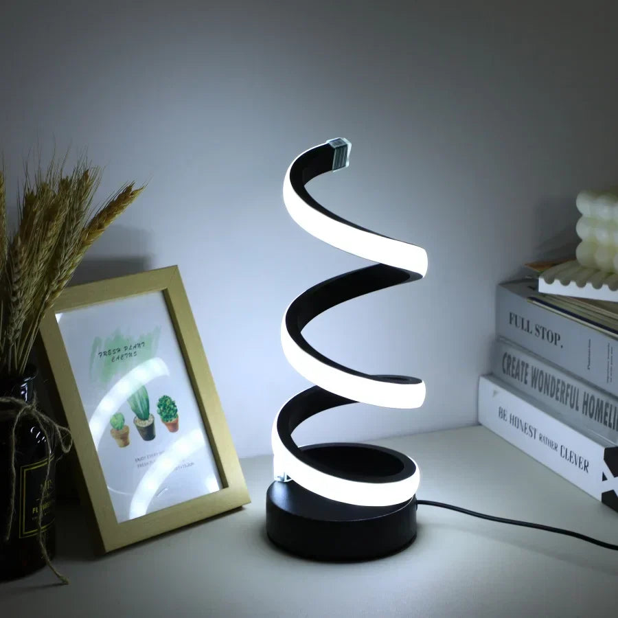 FlexiGlow Moderne S-förmige Schreibtischlampe - Stilvolle Beleuchtung für das Büro