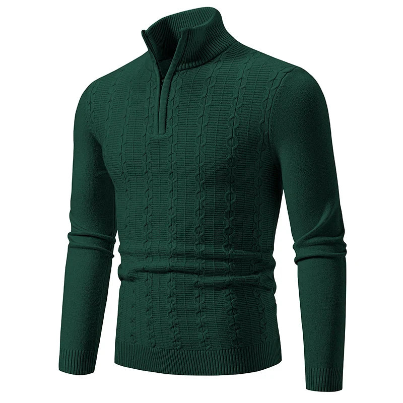 Halber Rollkragenpullover mit Reißverschluss für Männer - Jed