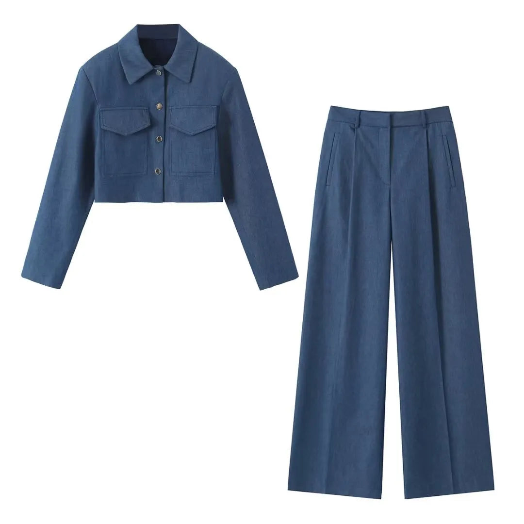 Kamilah - Elegantes Streetwear-Set [Jacke + Hose]