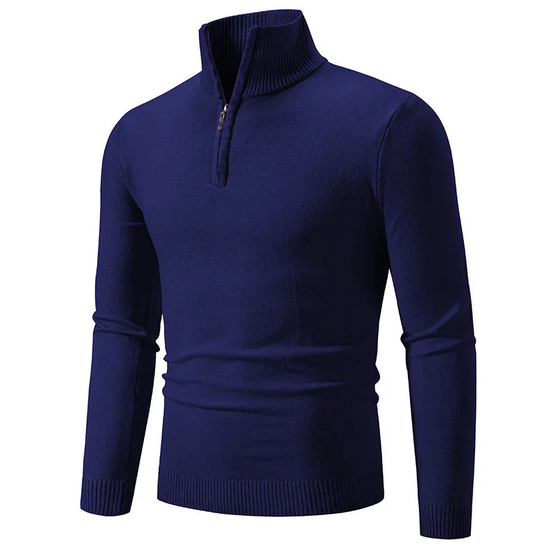 Klassischer einfarbiger Pullover für Männer - Jarvis