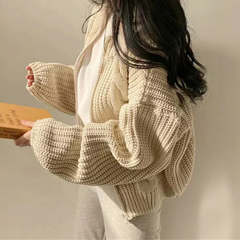 Strickjacke mit grobem Zopfmuster - Ryleigh